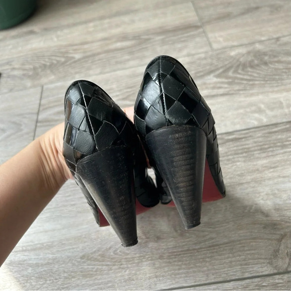 Fancaltti Handmade Weave Leather Full Leather Pumps - Picture 9 of 13